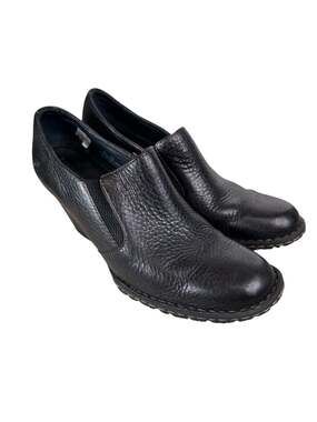 Born BOC Gertrude Black Leather Ankle Booties 8.5 Comfortcore Chiccore Fall